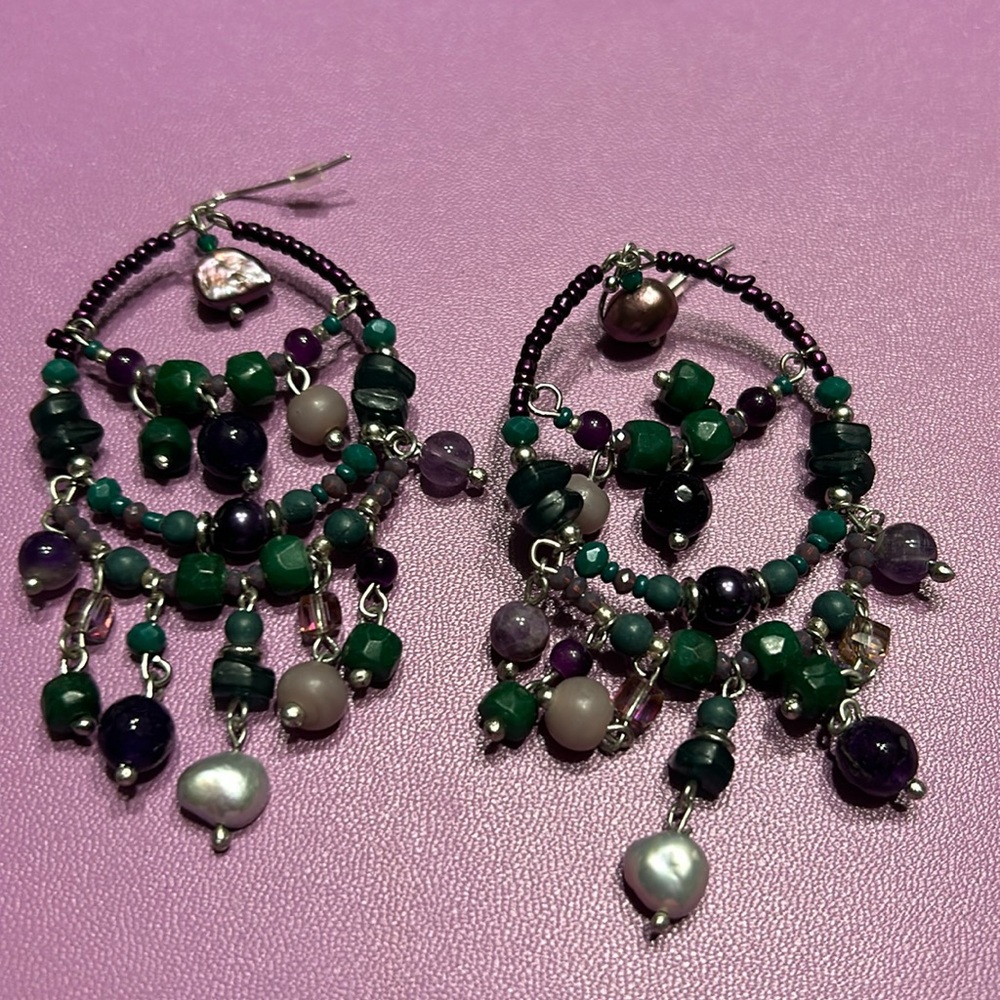Beautiful beaded earrings